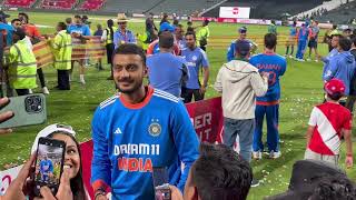 India beat South Africa in 4th T20 Team India ki jeet k baad Stadium me Fans hi Fans [upl. by Putnam]