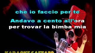 Gianni Morandi Andavo a 100 allora karaoke con coro [upl. by Kolb301]