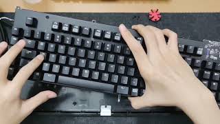 How to easily disassemble Razer Blackwidow step by stepfull sized [upl. by Egreog]