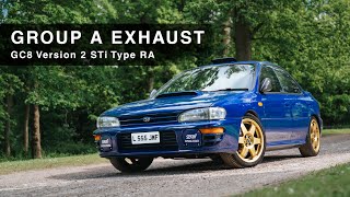 Hayward and Scott Group A Exhaust Sound on Ver2 STi Type RA [upl. by Ailimaj]