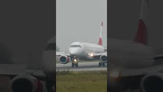 Austrian Airlines E190 Landing at Prague [upl. by Losse]