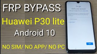 All Huawei 2020 August Google Account BypassReset Frp Lock Android 10 New Method [upl. by Akeimat]