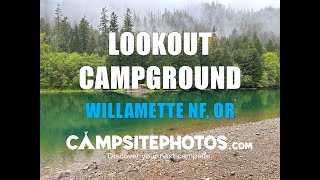 Lookout Campground Willamette National Forest OR [upl. by Ainnos]