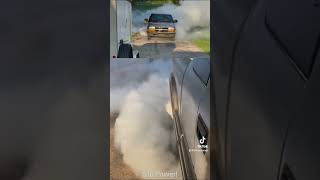 Neighbor fogging out the neighborhood michigan s10 chevrolet chevy burnout viralvideo video [upl. by Calondra]