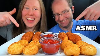 ASMR CHEESY CORN DOGS FEAST MUKBANG EATING SOUNDS [upl. by Frost]