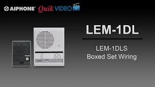 LEM1DLS Boxed Set Wiring [upl. by Rust]