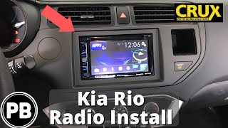 2012  2017 Kia Rio Bluetooth Stereo Install  Pioneer AVHX2800BS [upl. by Krysta]