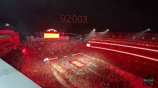 Drone Show for Nebraskas World Record Volleyball Celebration [upl. by Carley]