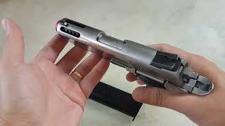 Airsoft  1911 Mini Armorer Works NE1001 Silver GBB 6mm [upl. by Aleel]