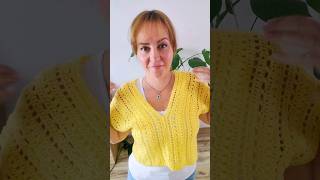 Crochet free pattern mesh top crochet blouse crochet crochettops crochettutorial [upl. by Akerdnahs930]