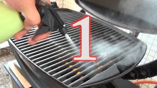 Ein Grillrost richtig sauber machen  Teil 1 Grillen mit dem Gasgrill [upl. by Ateuqram]