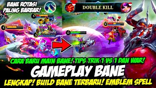 CARA MAIN BANE 100 MVP  COMBO BANE TERBARU MVP❗ BUILD BANE TERSAKIT❗ GAMEPLAY BANE TOP GLOBAL [upl. by Meid]