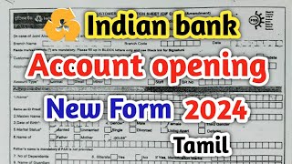 Indian Bank Account Opening Form In Tamil 2024Account Opening Form Indian Bank [upl. by Maxfield564]