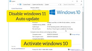 Disable windows Auto update  How to Activate Windows 10 Permamently 2023 for free best method [upl. by Alyacim91]