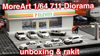 164 7Eleven Diorama by Moreart Unboxing and assembling [upl. by Angelita]