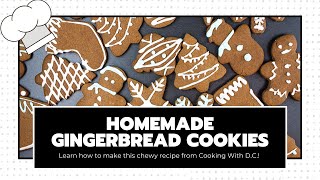 Homemade Gingerbread Cookies Recipe [upl. by Lilith]