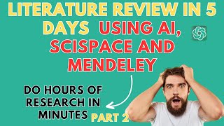 Do hours of Research Literature review in minutes using AI tool PART 2 Fast Citations References [upl. by Mailand]