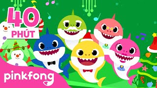 Giáng sinh đang đến  Christmas Songs 🎄 Tuyển tập  Cá Mập Con Baby Shark Pinkfong  Nhạc thiếu nhi [upl. by Jayson]