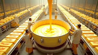 How Tons Of Butter Are Made In Factory  Butter Factory Process [upl. by Katlin]