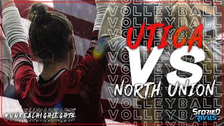 HIGH SCHOOL VOLLEYBALL  Utica vs North Union  HIGHLIGHT [upl. by Ashok]