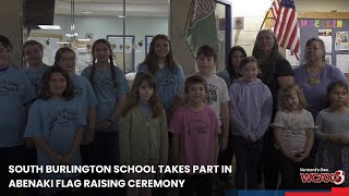 South Burlington school takes part in Abenaki flag raising ceremony [upl. by Vargas]