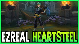 SKIN de EZREAL HEARTSTEEL  League of Legends [upl. by Ahtamat65]