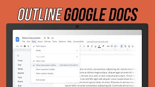 How to Use the Google Docs Outline Tool  Add Outline to Google Docs [upl. by Nerret]