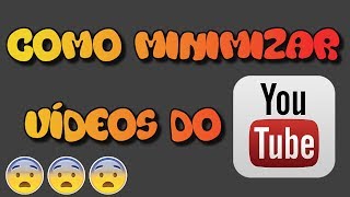 🔴FAÇA ISSO  MINIMIZAR O YOUTUBE NO CELULAR  Floating Browser Android  Como se faz [upl. by Llerrej]