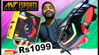 ANT ESPORT H530 GAMING HEADPHONE UNBOXING amp FULL REVIEWRGB HEADPHONE40MM DRIVER BEST FOR PUBG 💥💥💥 [upl. by Ames]