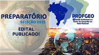 PROFGEO 2025 EDITAL PUBLICADO [upl. by Danczyk313]