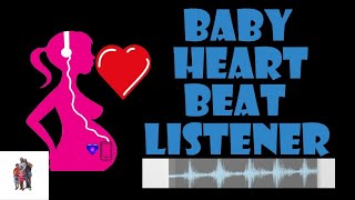 Babys heart beat at 35 weeks in utero [upl. by Ytsur]