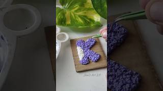 Texture art using tissue paper 🧻😮 art shortsfeed shortsvideo 5minscraft diycrafts trending [upl. by Publias60]