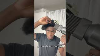 How To Blow Dry 4C Hair 4c 4chair 4bnaturalhair 4bhair fyp hairgrowth hairgrowthtips [upl. by Sesom]