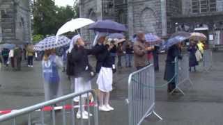 Reportage  Inondation du Sanctuaire de Lourdes  matin du 18 juin 2013 [upl. by Agueda]