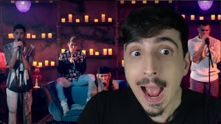 REACT CHOCADO  CNCO  TÓXICA DEJA VU EN VIVO [upl. by Eam]