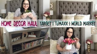 Home Decor Haul  Mini Apartment Tour  Target TJMaxx  More [upl. by Finella]