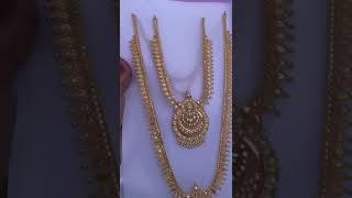 One gram gold forming Haram and necklace combo packph 9750983389 [upl. by Nahseez803]