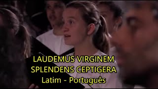 Laudemus virginem  Splendens Ceptigera  Lllibre Vermell de Montserrat 1399 LEGENDADO PTBR [upl. by Elvia]