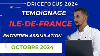 Demande nationalité française  entretien assimilation naturalisation française questions témoignage [upl. by Yclek]