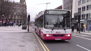 B10BLE 2806  Volvo B10M55 Van Hool Alizee 3111 amp Gemini 3 2109 in Belfast City Centre [upl. by Cloe]