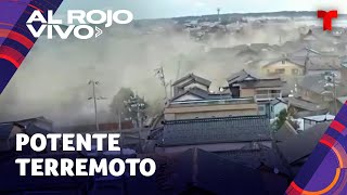 Difunden imágenes del terremoto en Japón de 76 grados que generó alarma de posible tsunami [upl. by Luap]