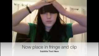 Clip in bangs tutorial [upl. by Lleinnad]