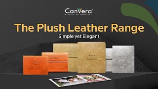 The Plush Leather Range of Photobooks by Canvera [upl. by Nnaear]