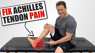 Fix Your Achilles Tendon Pain At Home Just Do THIS [upl. by Kaiulani]