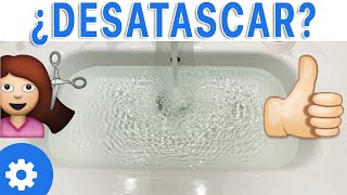 ✅ SOLUCIÓN Como DESATASCAR un LAVABO LLENO de AGUA por PELOS 💇 [upl. by Nagaem]