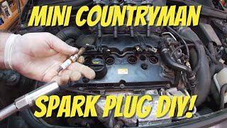 Mini Countryman Spark Plug DIY [upl. by Ynnep]