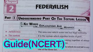 10th class social studies political science 2nd lesson federalism question and answer guide ncert [upl. by Rusel]