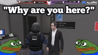 Dean Curses out SWAT for Breaching CB Early  NoPixel GTA RP [upl. by Hembree354]