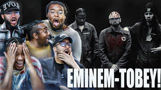 Eminem  Tobey feat Big Sean amp Babytron Official Music Video Reaction [upl. by Islehc]