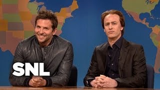 Weekend Update Nicolas Cage and Bradley Cooper  Saturday Night Live [upl. by Asiil]